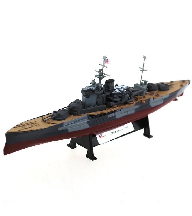 Modelo de juguete de barco de guerra de la Reina Elizabeth para ni&ntilde;os, escala 1:1000, con caja de Color, colecci&oacute;n-0