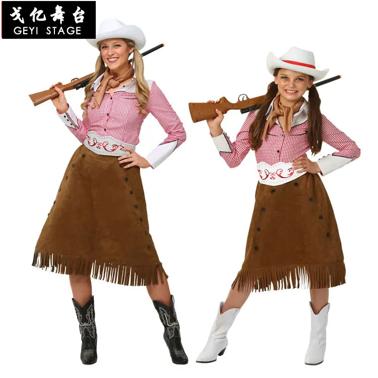 Костюм Cowgirls для женщин косплей костюм в западной дикой природе полицейский на