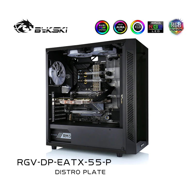 Акриловая доска для водных путей Bykski чехол с водяным охлаждением подходит RGB/A RGB