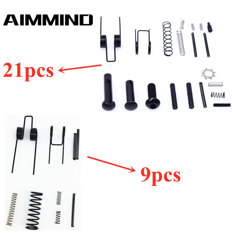 

9/21pcs Tactical AR15 Whole Lower Pins Springs And Detents .223 5.56 Hunting Accessories