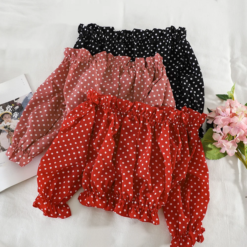 Летняя Женская Базовая рубашка HISUMA с рукавами фонариками и вырезом лодочкой