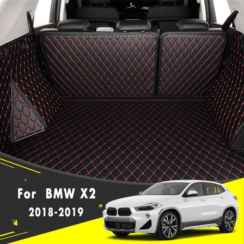 

Для BMW X2 2018 2019 автомобильный Стайлинг внешний задний ЛАЙНЕР багажника коврики для груза поднос аксессуары пользовательские чехлы водонепро...