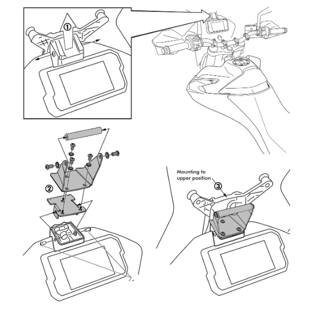 Кронштейн Gps-адаптера для мотоцикла кронштейн руля навигации над прибором 790