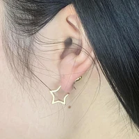 gold polished star ear stud mini tiny star stud earrings for women fashion girls r ear gift jewelry