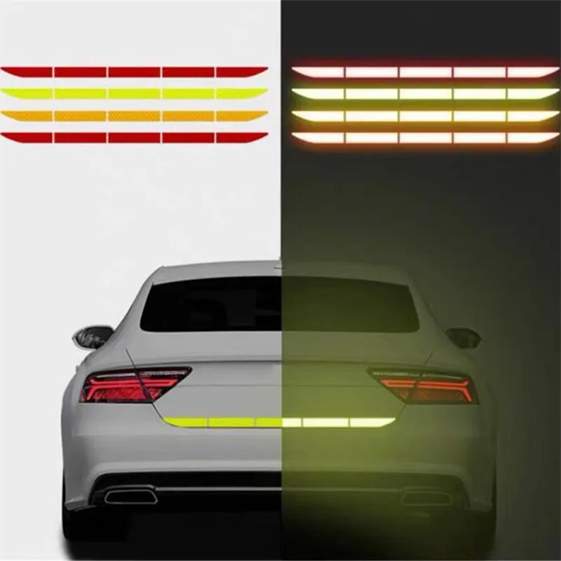 

New 5pcs Car Trunk Reflective Warning Safety Sticker for Nissan Teana X-Trail Qashqai Livina Tiida Sunny March Murano Geniss