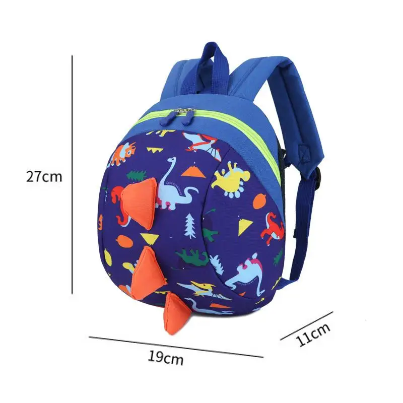 

1-3 Years Old Kindergarten School Bag Girls and Boys Backpack Waterproof Nylon Dinosaur Backpacks Anti-lost Children School Bag