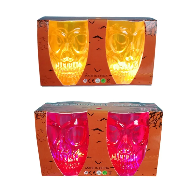 2 шт Хэллоуин Череп бокал бар КТВ поставки реквизит голова призрака вина со