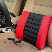 car electric massage cushion lumbar car vibrate health care lumbar pad car seat back cushion waist support