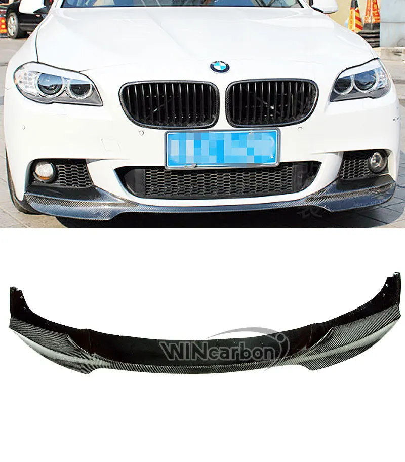 V образный передний спойлер из углеродного волокна для BMW F10 5 SERIES MTECH Msport Передний