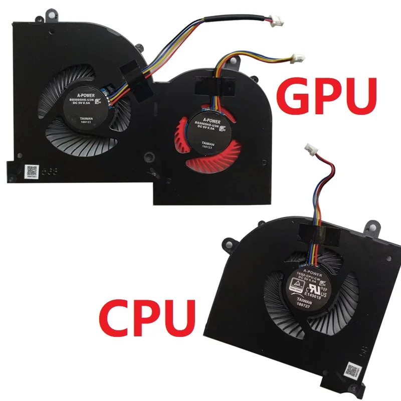 Новый охлаждающий вентилятор для MSI GS65 процессор 16Q2-CPU-CW 16Q2-GPU-CW CPU GPU 16Q2 | Компьютеры