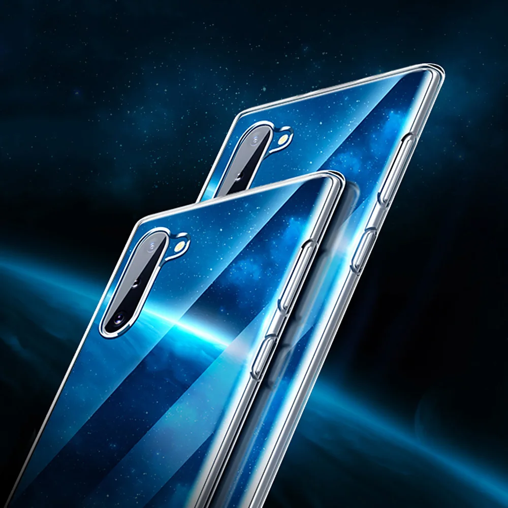 

For Samsung Galaxy Note 10 Phone Case Transparent Protective Cover Soft TPU Shockproof