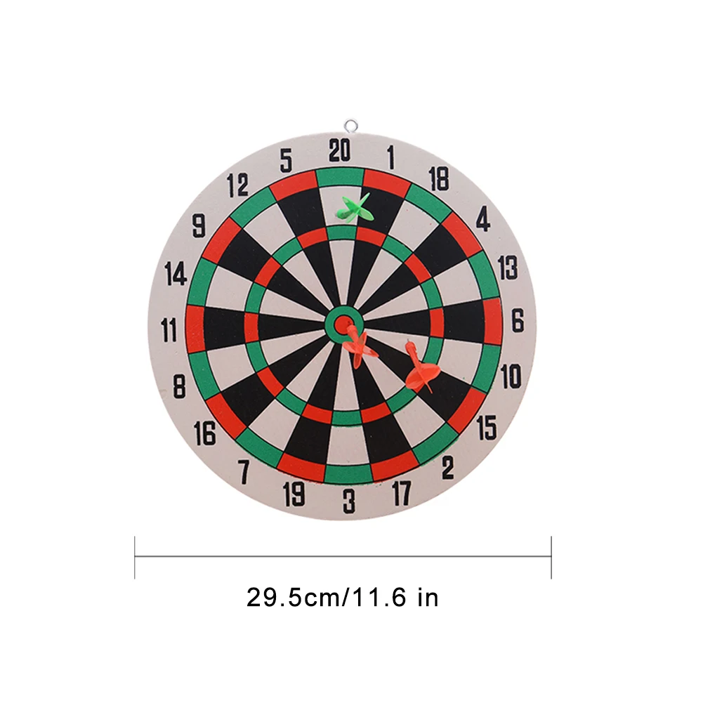 

29.5CM Safety Dart Board Game Set Wall Hanging Dual Sides Available Thickened Indoor Outdoor Throwing Game