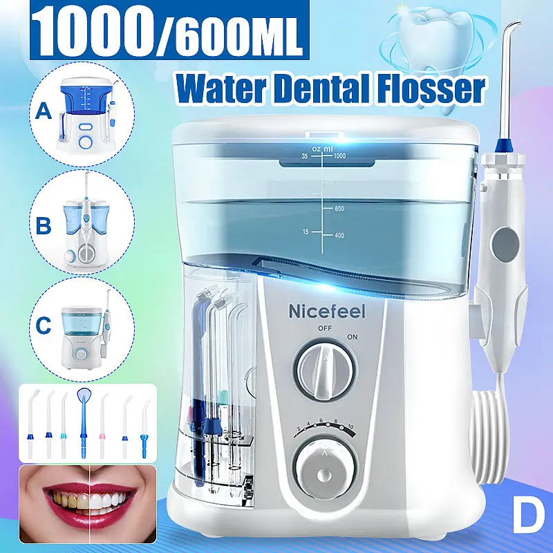 Nicefeel 1000 мл Электрический Ирригатор для полости рта чище зубы Уход за полостью