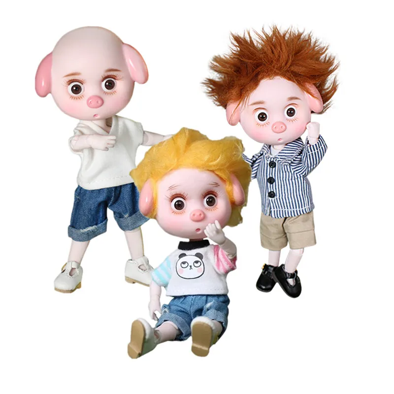 DBS 1/12 DoDo кукла шарнирное тело 15 см Мини baby Lucky свинья ob11 игрушка косметика|Куклы| |