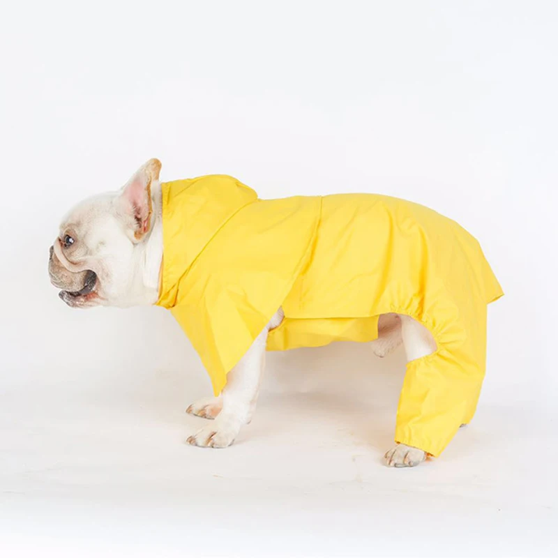 Уличный дождевик для собак одежда водонепроницаемые комбинезоны плащ