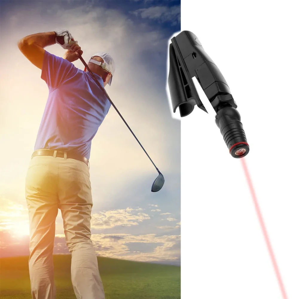 

Black Golf Putter Training Aim Line Corrector Improve Aid Tool Practice Laser Sight Pointer Putting Training Golf Accessories