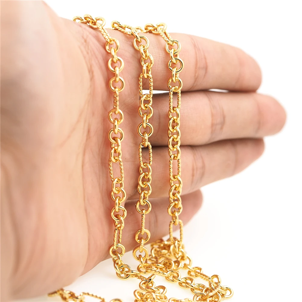 Used In Jewelry Making DIY Supplies Necklace Bracelet Chain Found Round Link Chain Is Suitable For Pendant Jewelry Accessories