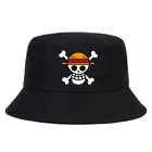 Панама цельный головной убор, хлопковая шляпа с широкими полями для защиты от солнца, в стиле аниме пиратский король, для мужчин и женщин, в стиле Харадзюку