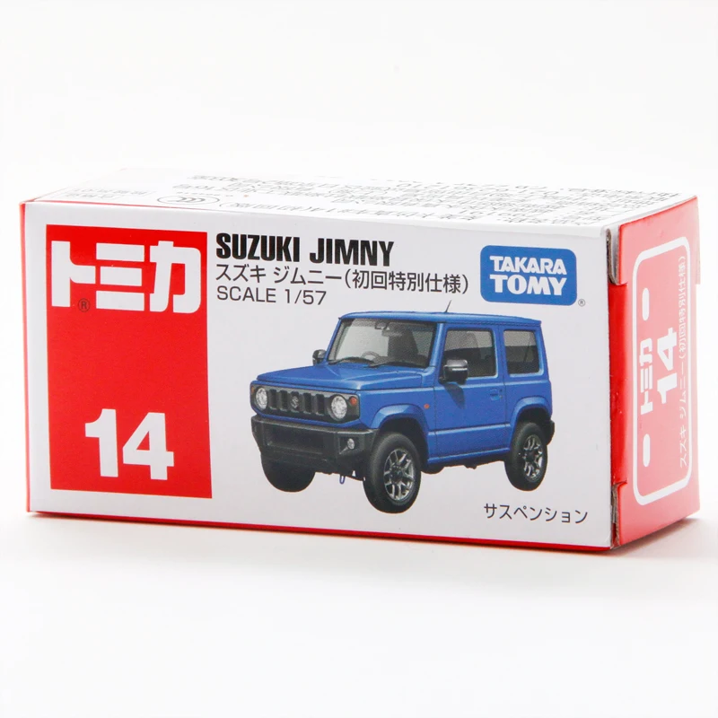 Takara Tomy Tomica 1/57 SUZUKI JIMNY первый выпуск № 14 металлический Литая машина игрушечный