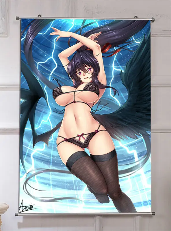 Аниме плакат старшей школы dxd himejima akeno Стена Свиток для косплея 60x90 см висячий