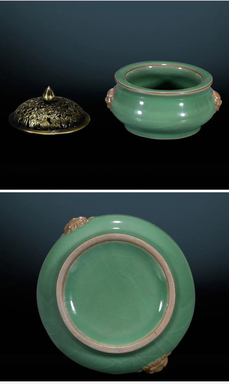 

Chinese Style Ceramic Incense Burner Antique Living Room Home Incense Burner Quemadores De Incienso Retro Home Decor MM60XL