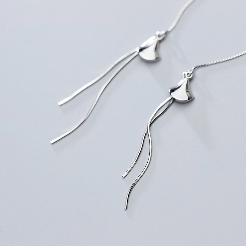 925 цельное Стерлинговое Серебро хорошее ювелирное изделие серьги с кисточками