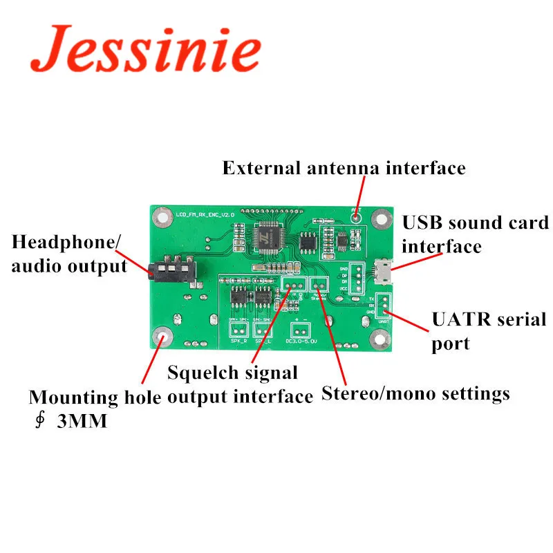FM стерео цифровое радио печатная плата беспроводной модуль аудиоресивера |