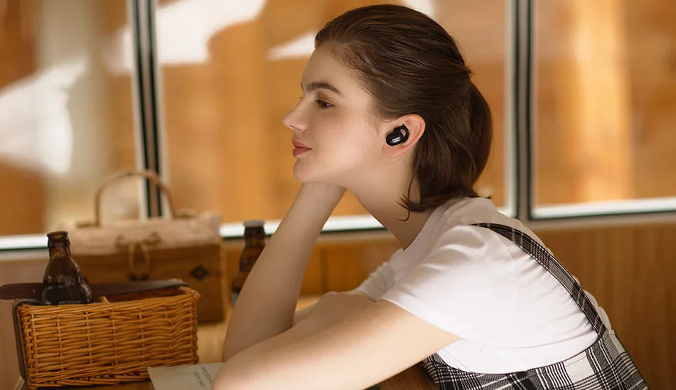 1 еще E1026BT стильные настоящие беспроводные TWS наушники Bluetooth 5,0 наушники-вкладыши E1026BT-I Bean с поддержкой aptX ACC с микрофоном