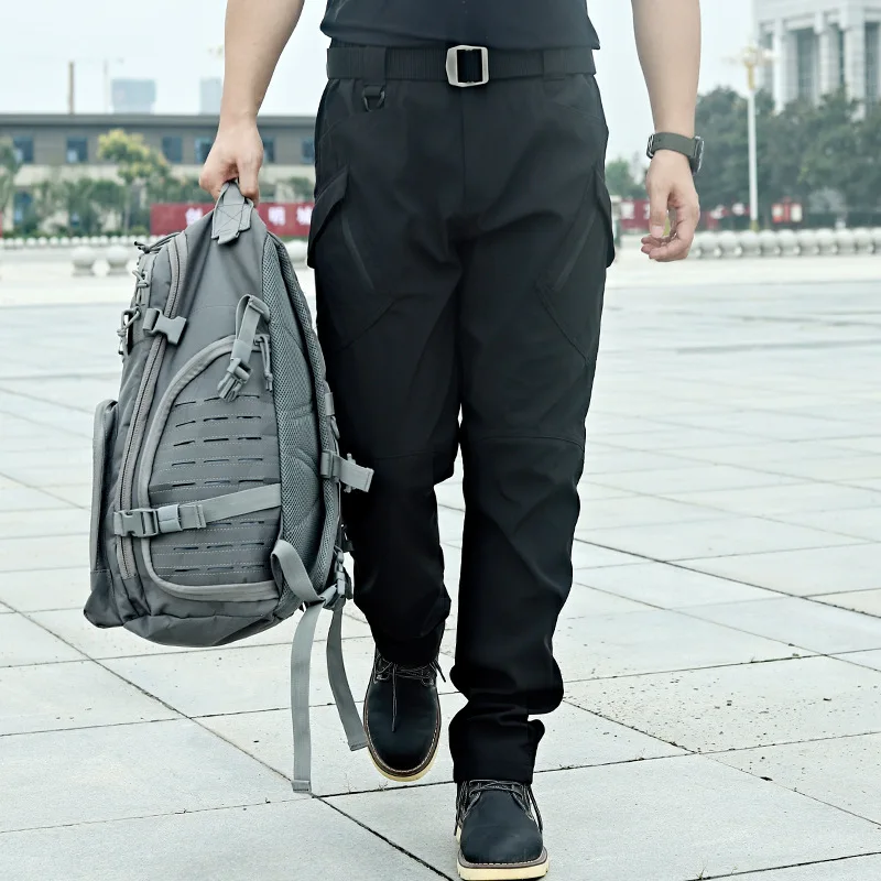 2020 Для мужчин s военные тактические брюки SWAT мульти Карманы Грузовые штаны