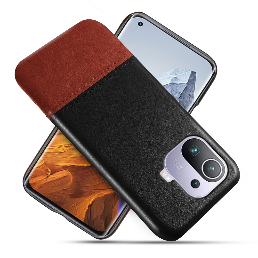 

for xiaomi 11 pro ultra mobile phone leather case back shell leather phone case