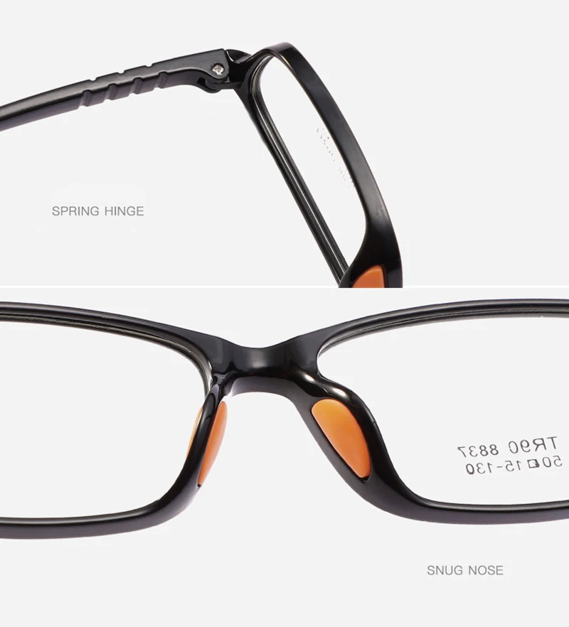 Seemfly Kids Optical Glasses Frames TR90 Boys Girls Myopia Prescription Eyewear Child Spectacle Frames Student Square Eyeglasses