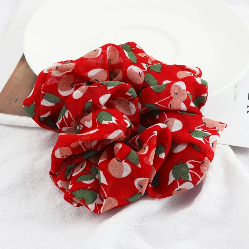 Модные шифоновые резинки для волос с принтом Спортивная эластичная повязка на