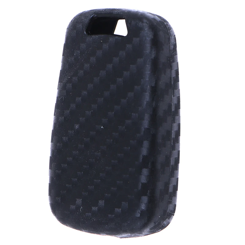 

1PC Chevy Flip Car Key Fob Chain Ring Case Cover Carbon Fiber Accessories