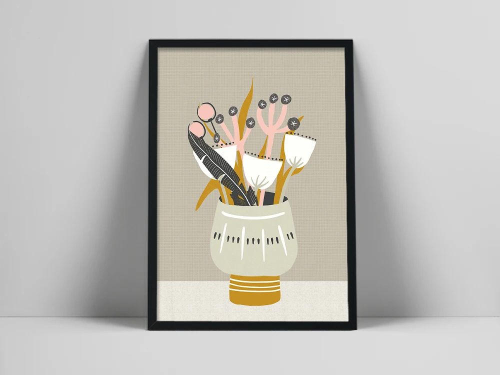 Настенное искусство среднего века фольклорное 60-е принты скандинавский