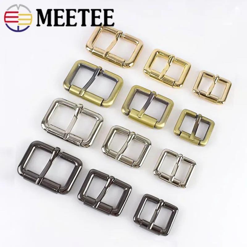 Meetee 5 шт. 20-32 мм квадратная металлическая пряжка для ремня Рюкзак ремень ролик