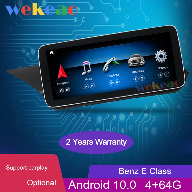 Wekeao 10 25 &quotсенсорный экран Android 0 автомобильный Dvd плеер для Mercedes Benz E Class W212 S212