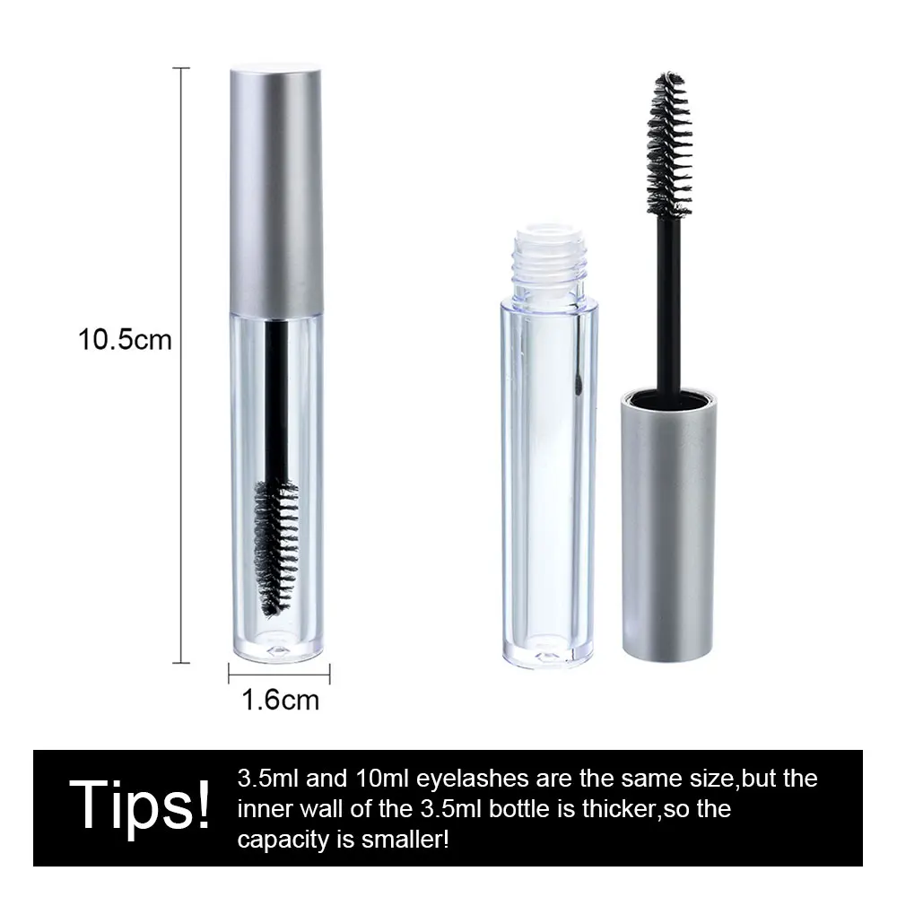 Пустая черная туба с расческой для ресниц тушь Крем-флакон контейнер хранения