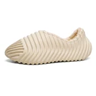 Мужские зимние теплые слипоны, меховые сланцы, без застежки, для улицы, для прогулок, пенопластовая обувь