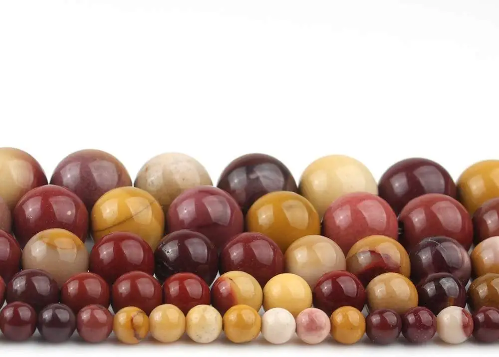 Натуральный камень Гладкие бусины Mookaite Jaspers свободная нить разделитель 4 6 8 10 12 мм
