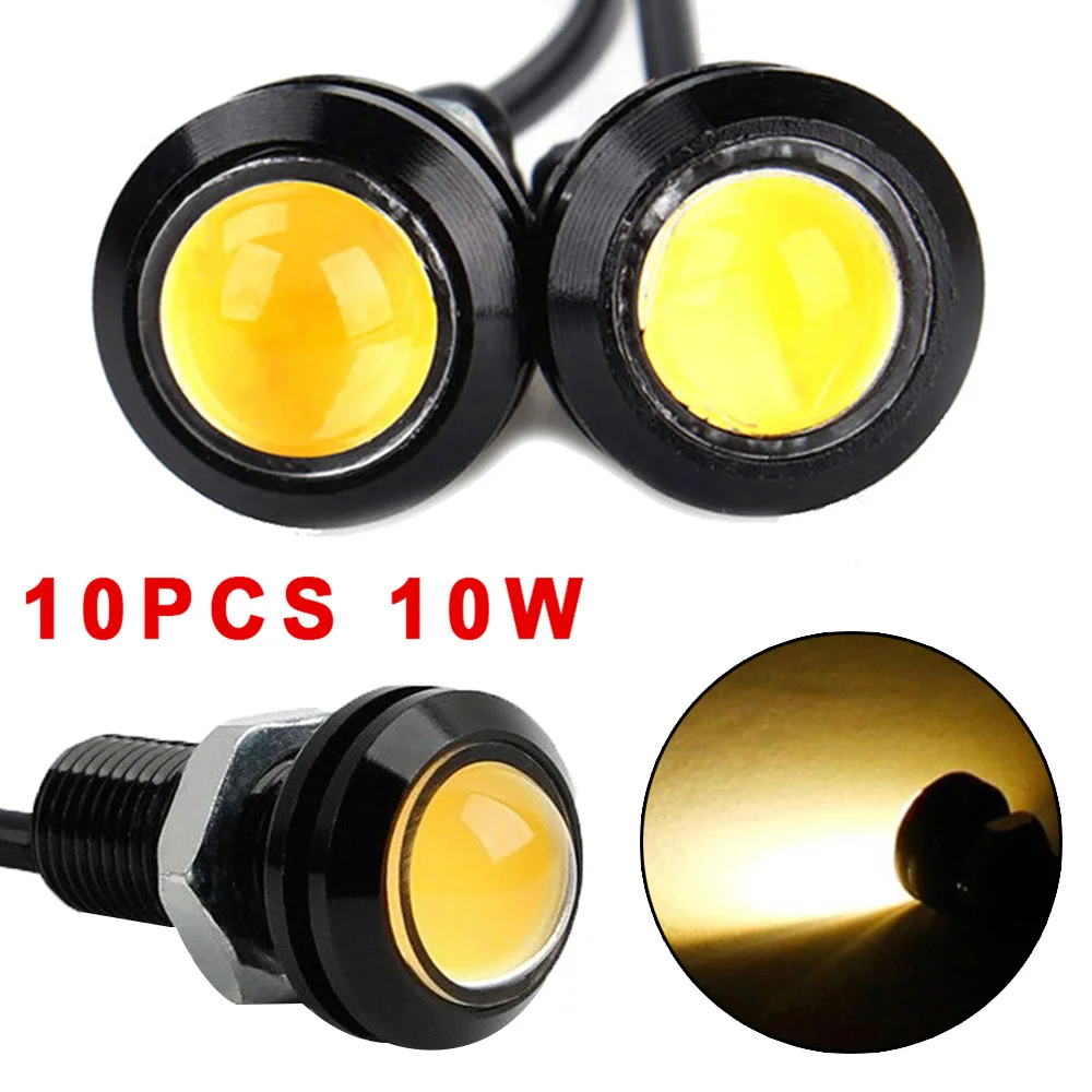 

10 шт., автомобисветодиодный светодиодные лампы Eagle Eye 12 В