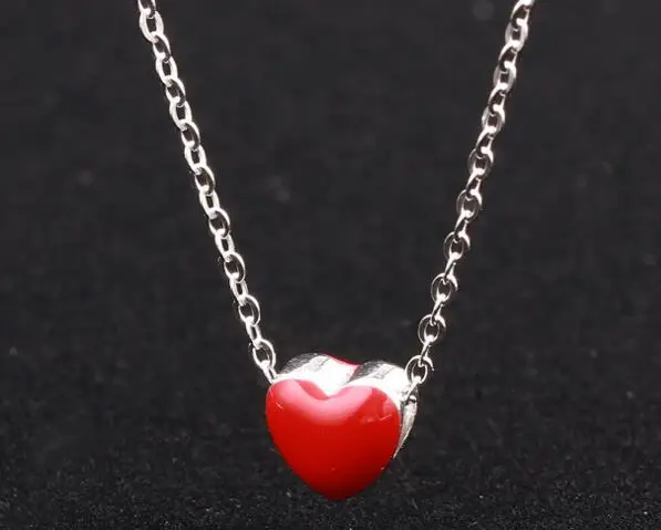 

VCC207 Pure Silver 925 Necklace Loving Girl Drop Wedding Birthday Party Gift