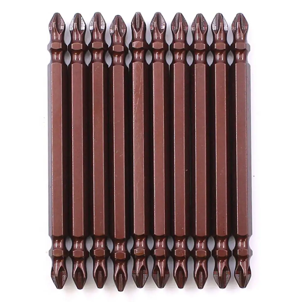 

10Pcs 100mm/65mmx6.0PH2 Slotted PH2 Double-ended Non-slip Screwdriver Bit Set