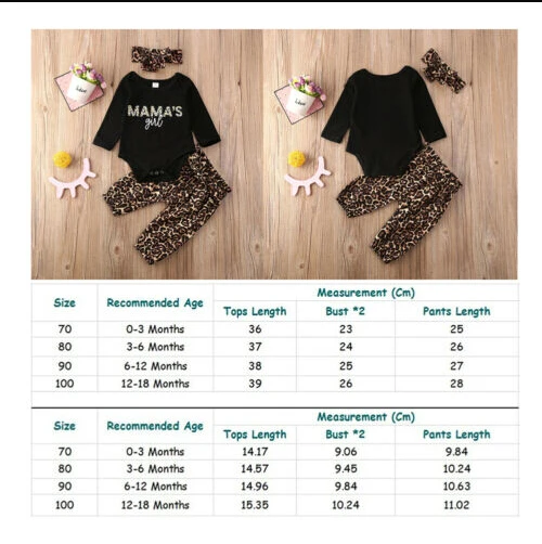 

Free shipping Newborn Toddler Baby Girl clothes leopard print Pants bow Headband round neck long sleeve Bodysuit 3pc kids Outfit