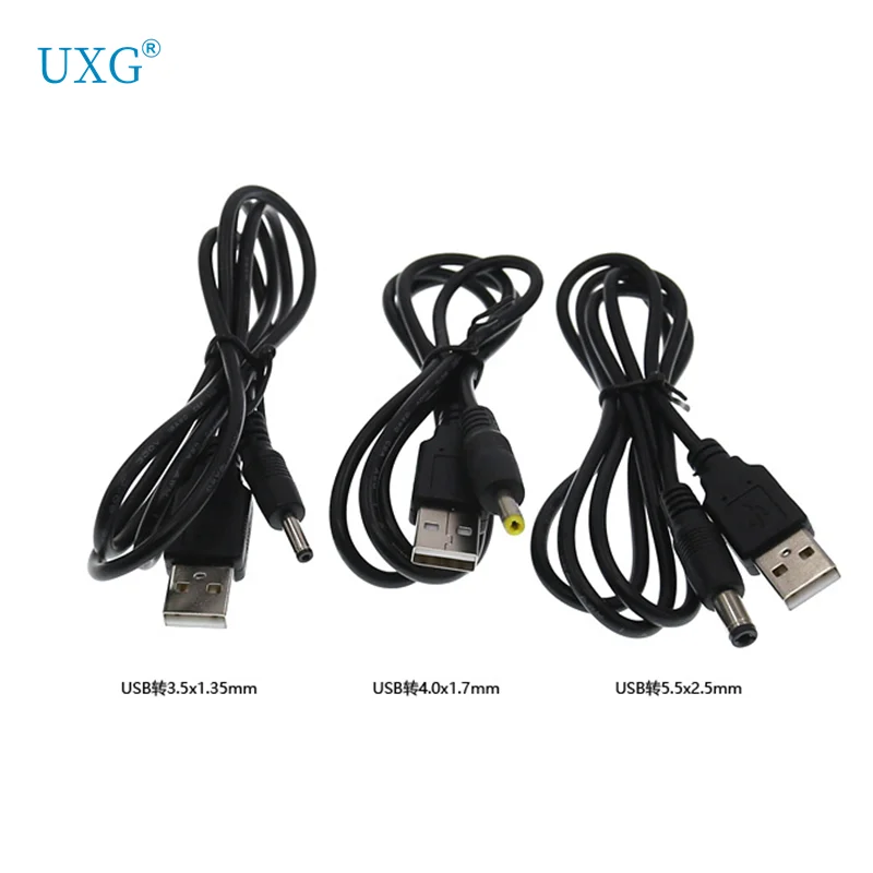 

Штекер USB 2,0 A-DC 5,5 мм x 2,1 мм 3,5 мм 4,0 мм x 1,7 мм штекер шнура питания постоянного тока Кабель-гнездо USB конвертер адаптер для зарядного устройства