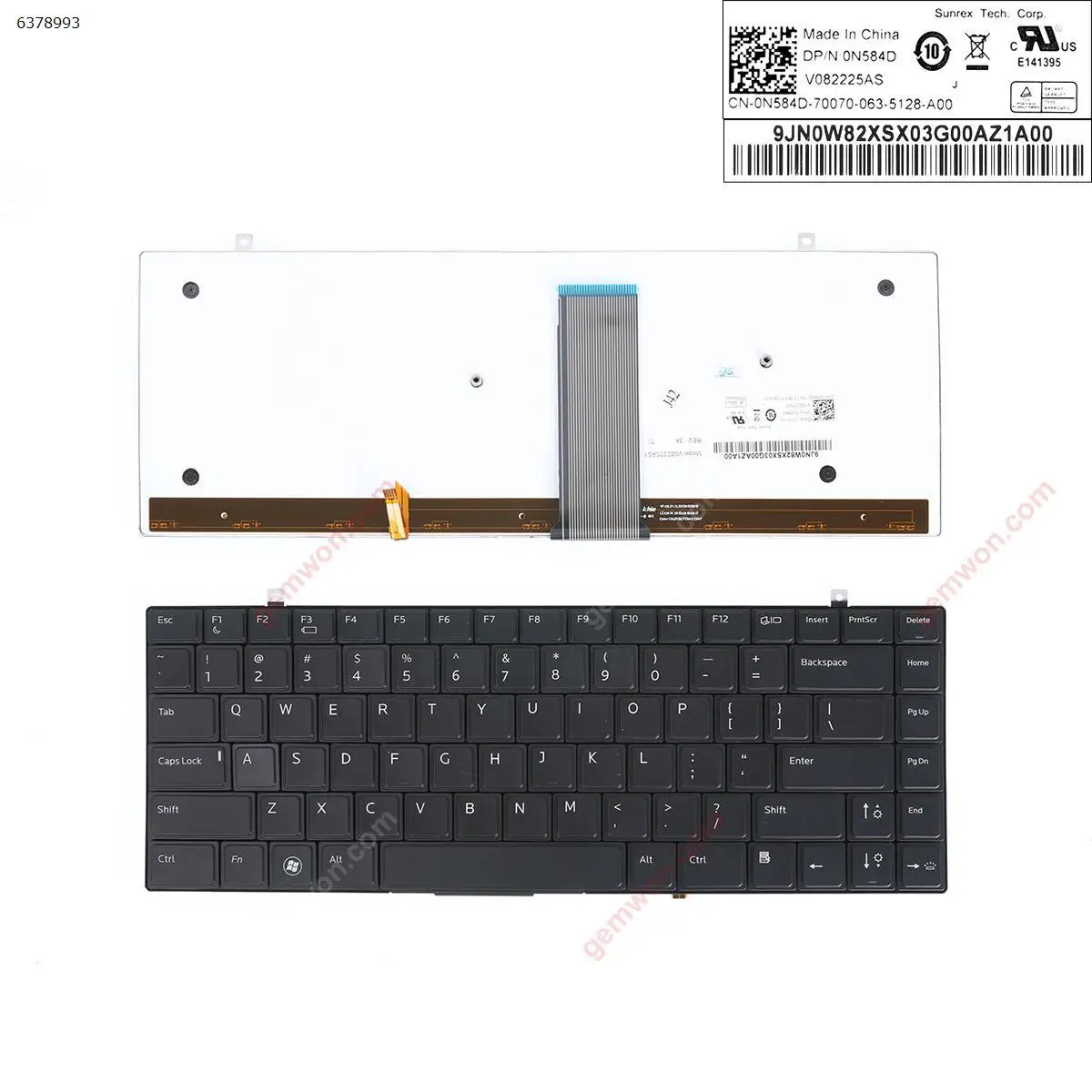 US New Replacement Keyboard for Dell Studio XPS 13 16 1340 1640 1645 1647 1650 Laptop with Backlit | Компьютеры и офис