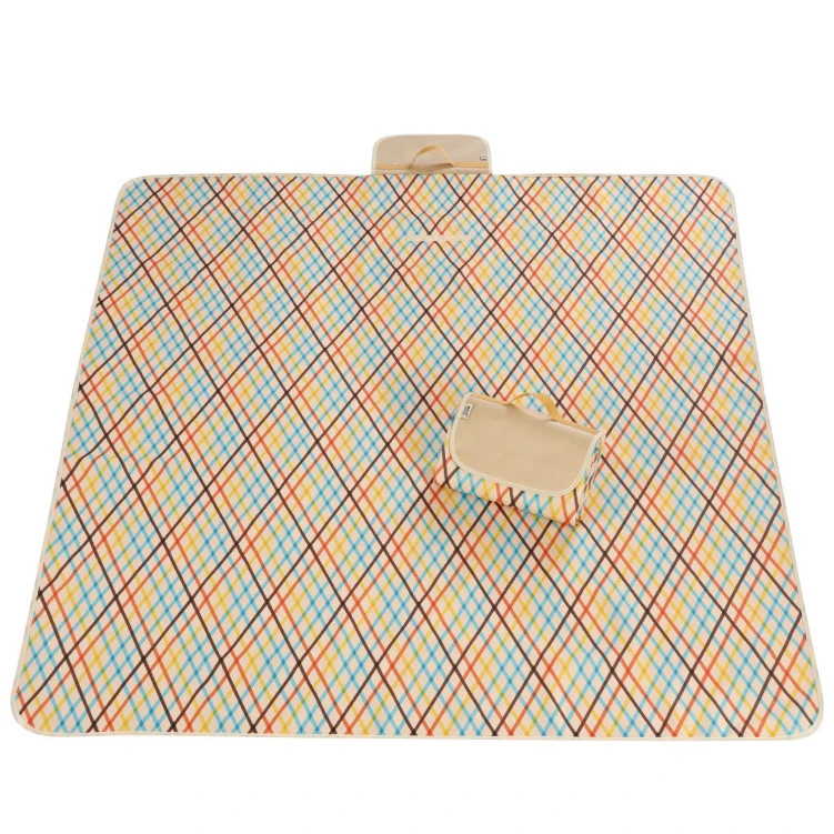 Коврик для пикника водонепроницаемый складной плед из ткани Оксфорд отдыха на