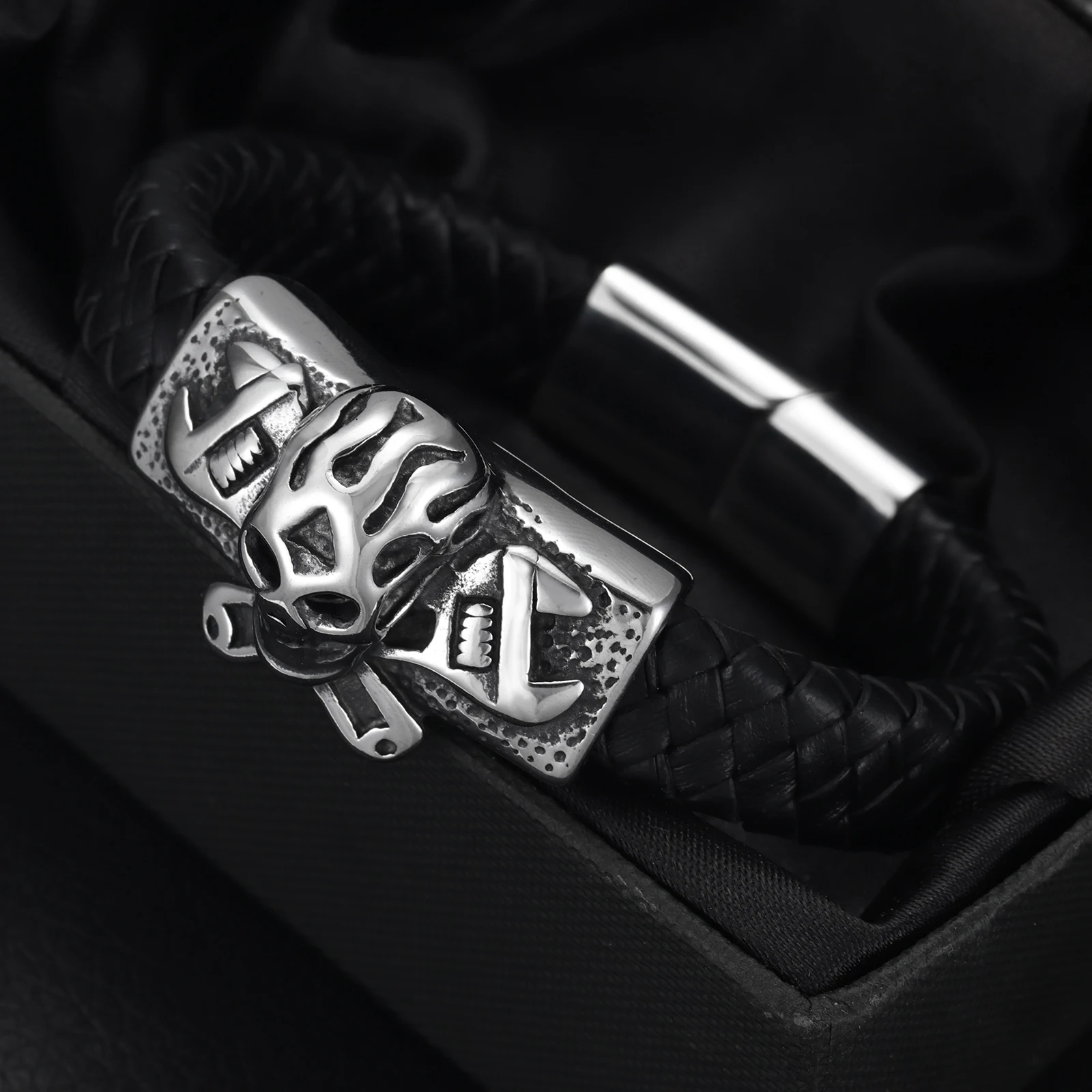 Слайдер из нержавеющей стали бусины ключ дюймовый стандарт череп полированный