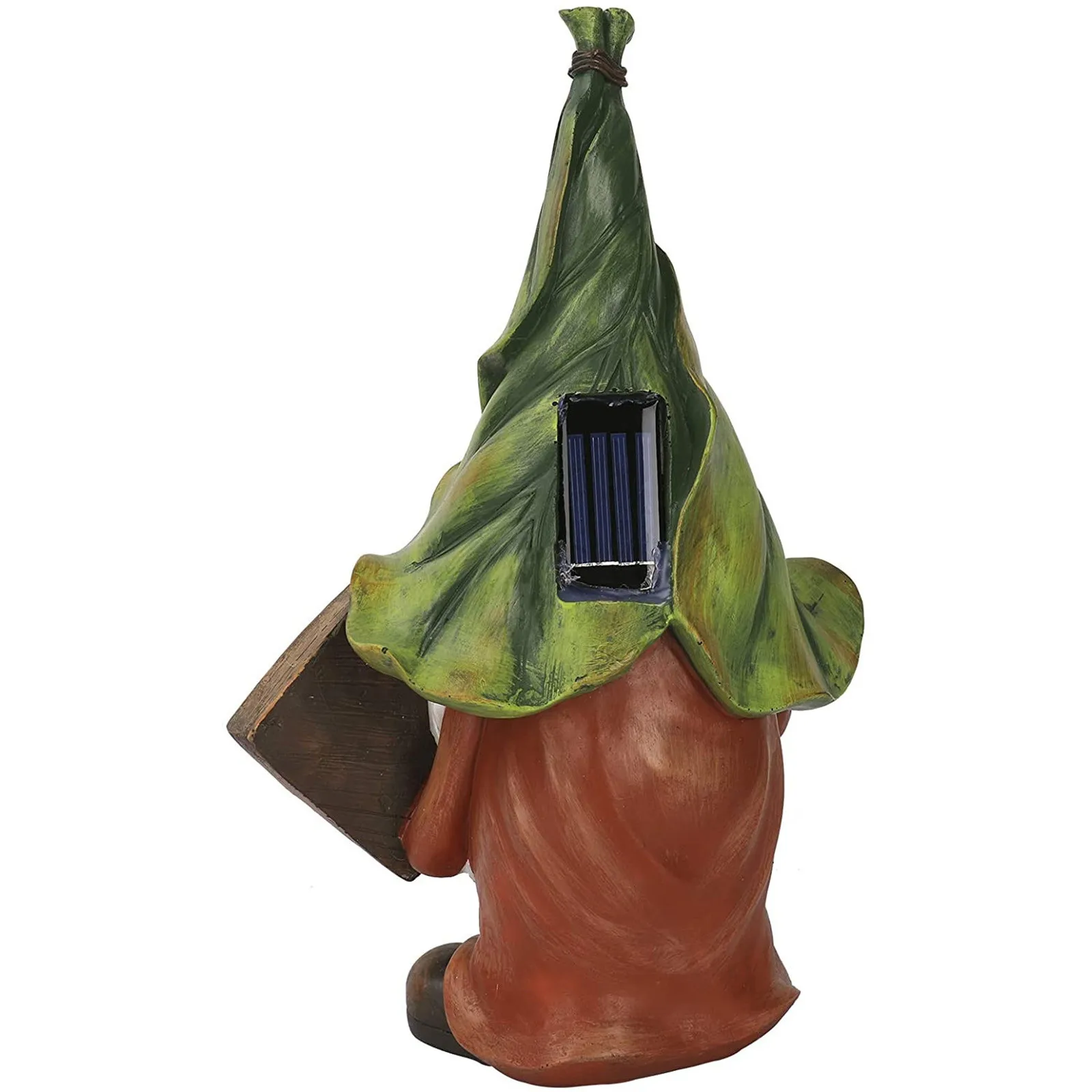 ESTATUILLA decorativa de Pascua para decoraci&oacute;n del hogar, figura de Gnomo enano travieso para patio, adorno de c&eacute;sped, luz LED Solar, estatua de elfo, Hada de jard&iacute;n-2