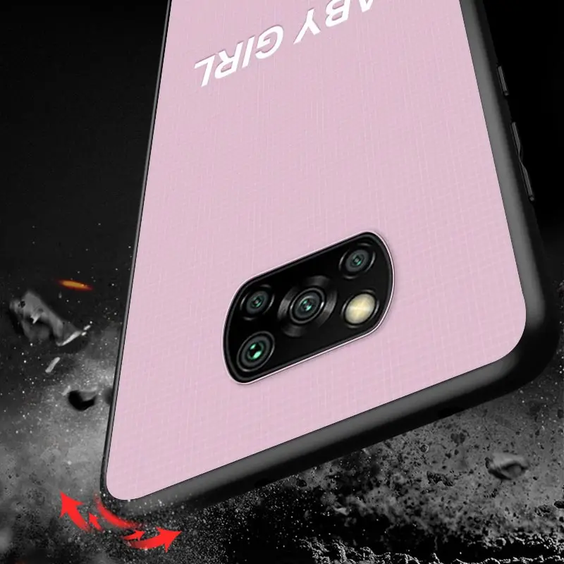

BABY girl line Text art Painted For Xiaomi POCO M3 M2 C3 X3 X2 F2 F1 NFC Pro Xiaomi Mi Play Mix 3 A3 A2 A1 6 5 lite Phone Case