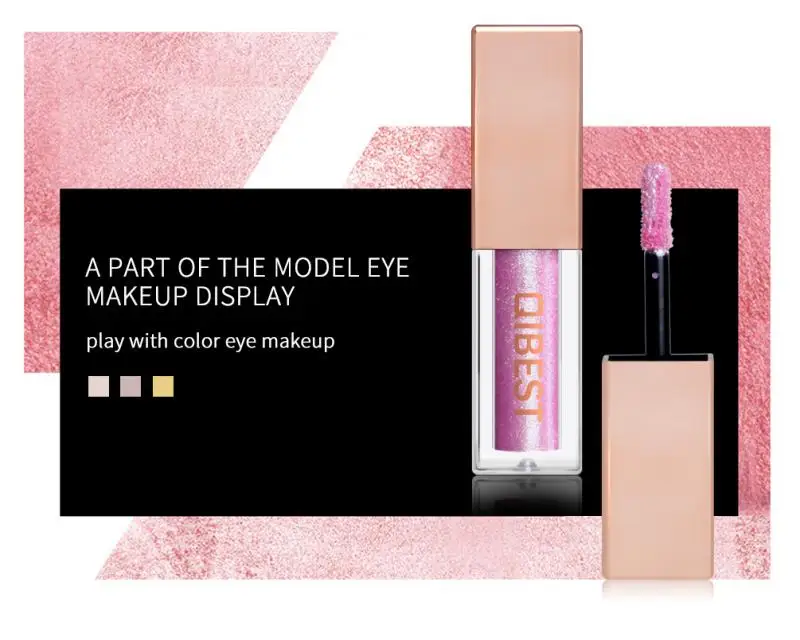 Алмазные тени для век 15 цветов жидкие перламутровые водостойкие быстросохнущие